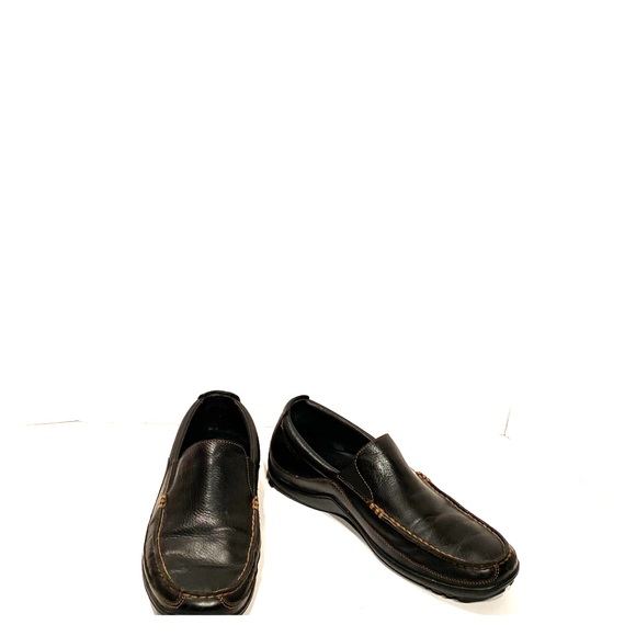 cole haan black leather shoes